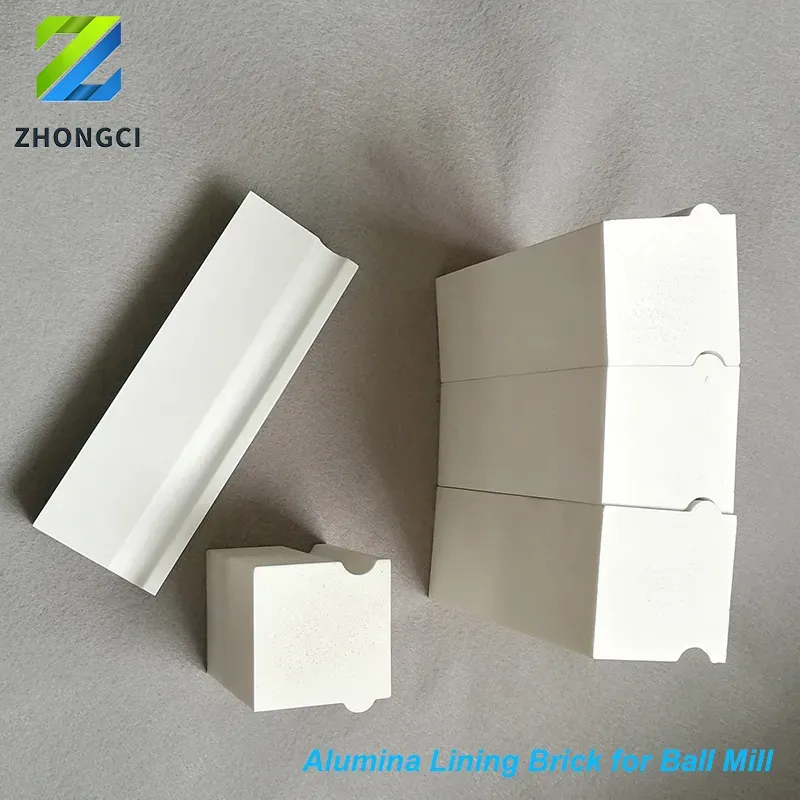 9-Mohs Hardness Alumina Ceramic Tile for Ball Mill Linings