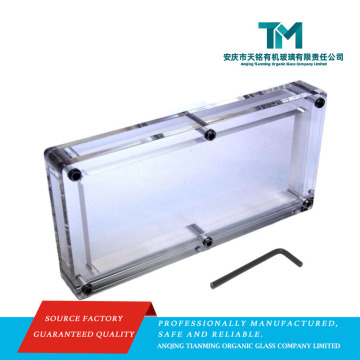 Placa de exibição de moeda em acrílico transparente para US BEP 100 Note