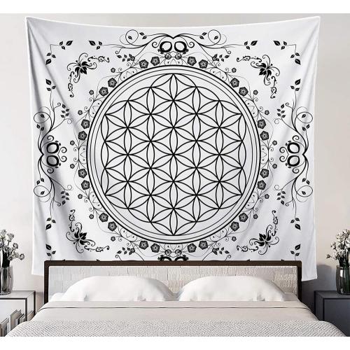 Modern Washable Rectangle woven wall blanket custom tapestry