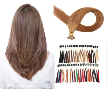 Hot Sell Flat Tip Hair Extensions 10A Double Drawn Indian Keratin Hair Extensions Human Hair Flat Tip