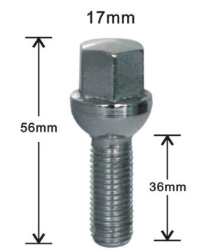 ความร้อนถือว่าลูกนั่ง lug bolts