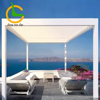 Outdoor Waterproof Louvered Patio Gazebo for Easy Installation