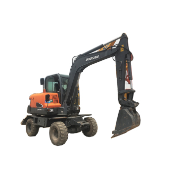 Betaalbare gebruikte Doosan DX60W Wheel Excavator: een mini -hydraulische oplossing voor uw projecten