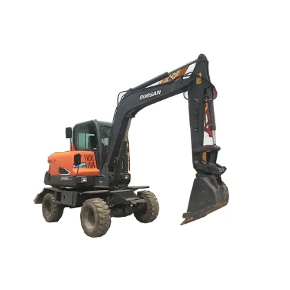 Affordable Used Doosan DX60W Wheel Excavator: A Mini Hydraulic Solution for Your Projects
