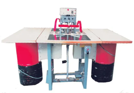 Double head PVC Plastic Pouch bag Making machine