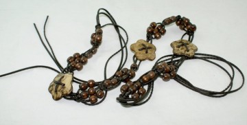 Fashion Hand made garment waxed cord braided belts-KL0056