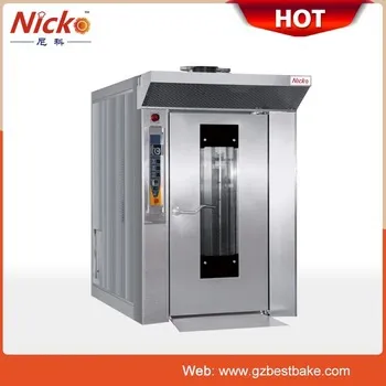 Biscuit Production Line Bakery Equipment Stainless Steel Rotary Rack Oven