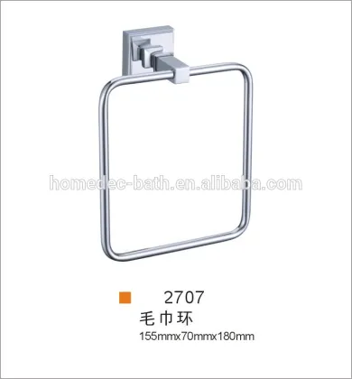 Brass Wall-Mounted Bathroom Towel Holder Towel Rings Towel Racks