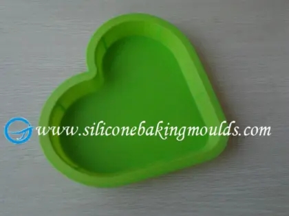 Valentine`s Day silicon cake moulds, large size heart shape silicone cake pan