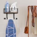 Wall Mounted Iron Accessories Hanger with Shelf