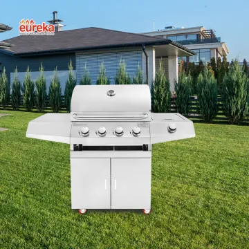 Camping Gas Grill Portable Gas Grill Automatic Barbecue Grill with 4 Burners