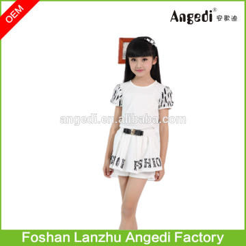 New 2016 girls suit T-shirt plus pantskirt fashion 2016 summer