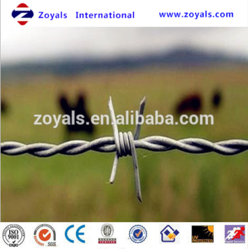 2015 Zoyals Aluminum Barabed Wire/Galvanized Barbed Wire/Barbed Wire Fence