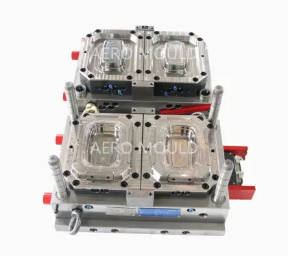 YUDO hot runner 2 cavity food container mould