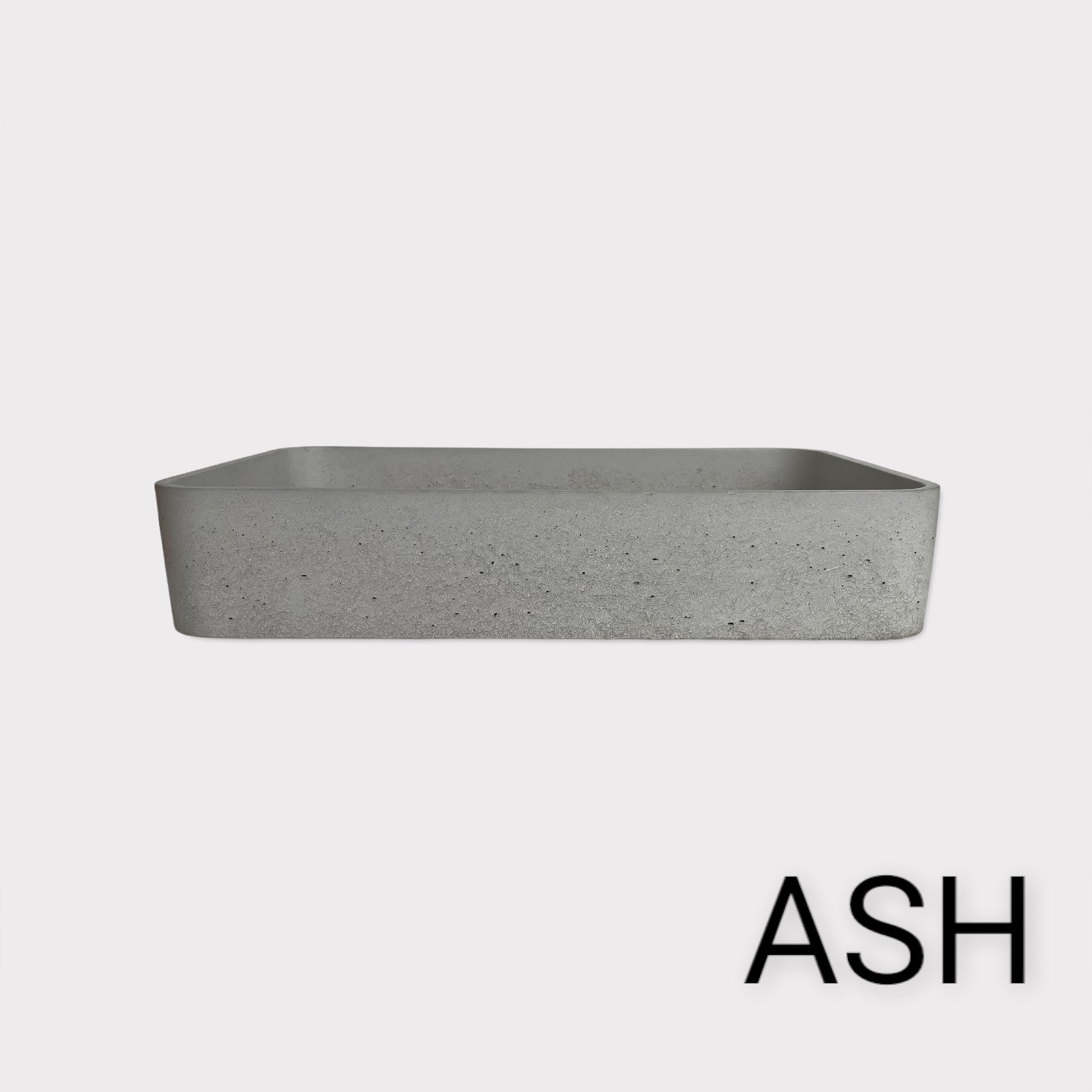 Modern Minimalist Style Concrete Rectangle Basin