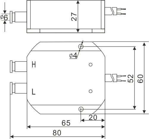Tip de indicație locală Transmițător de presiune diferențială de vânt pentru combustibil lichid ulei gaz
