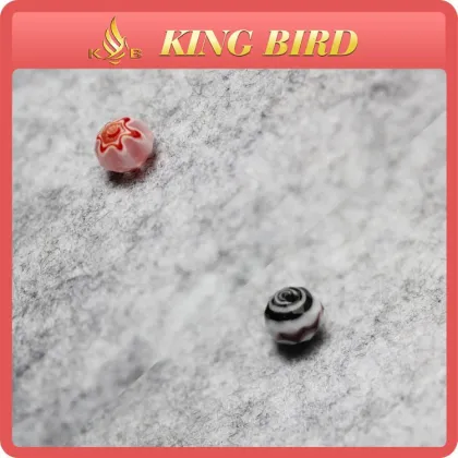 Appealing 8mm color combination glass focal beads