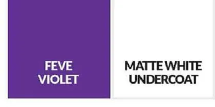 Matte white undercoat /FEVE Violet building Aluminium Sheet
