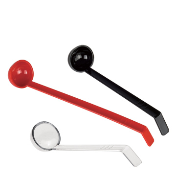 Schwarze rote klare küchenkelle polycarbonat long suppe für ramen