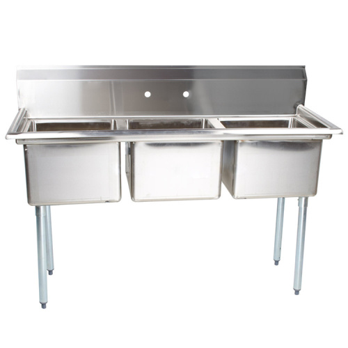 commercial triple compartment sink