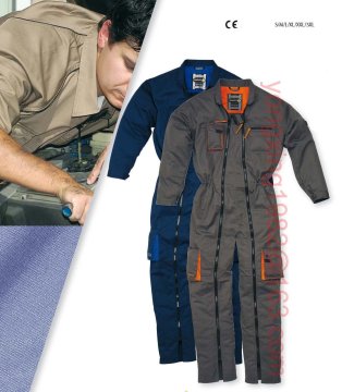 double zipper coverall