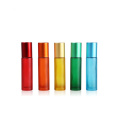 Botella de vidrio de aceite esencial de color arcoiris