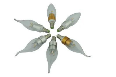 Equivalent 35w Incandescent Candle Light Bulb 3w E14 Led Candle