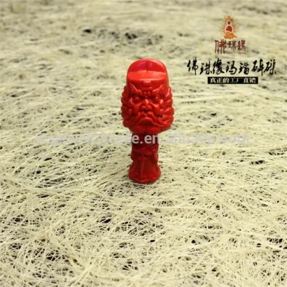 Native cinnabar Zhong Kui exorcise evil spirits Guru Beads factory wholesale
