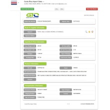 Cable Costa Rica Import Customs Data