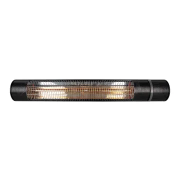 Modern Electric Infrared Patio Heater: 2000W Wall-Mounted Space Heater with Pull Switch