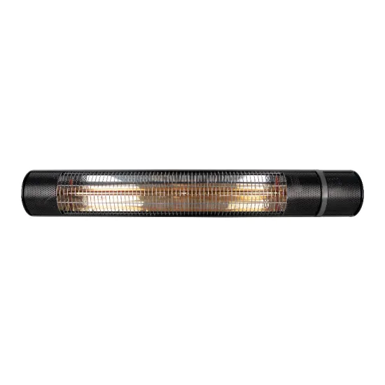 Modern Electric Infrared Patio Heater: 2000W Wall-Mounted Space Heater with Pull Switch