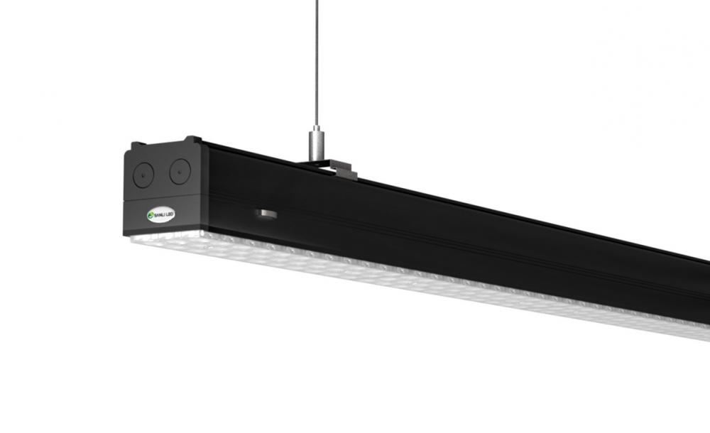 LED linear trunking lighting systems with Black housing