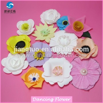 Colorful centerpiece paper flowers for table