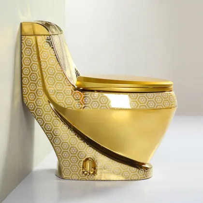 Dubai Sanitary Ware - Medium Luxury Gold Toilet Bowl