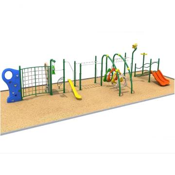 Red and Yellow Trampoline with Mini Basketball Hoop, Socks Cover, and Other Fun Water Play Equipment for Kids at Outdoor Parks and Splash Areas