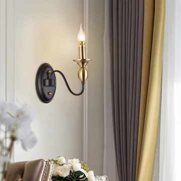 French Style Mediterranean Retro LED Wall Lamp for Living Room