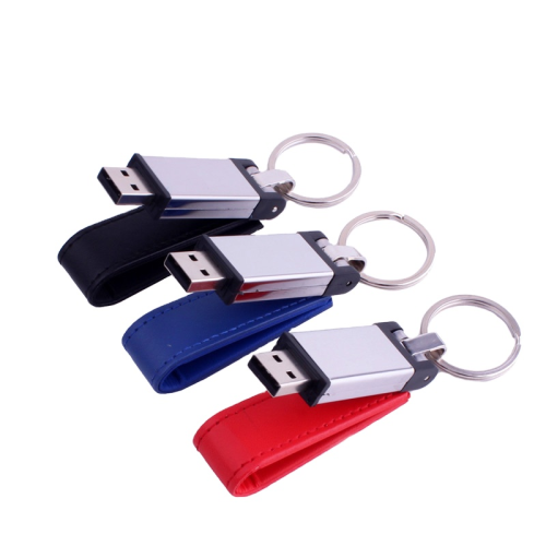 Moda em couro usb flash drive