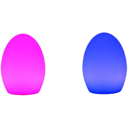 Colorful Desk Lamp: Remote Control Touch Egg Shape LED Night Light
