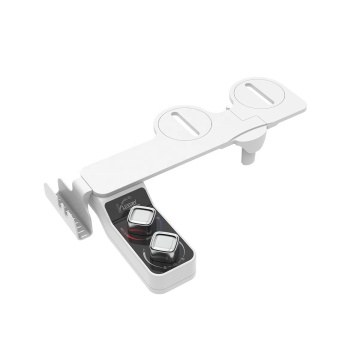 Hot and Cold Water Foldable Bidet Toilet Seat with Storage Rack