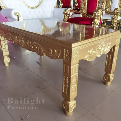 Bailight Pine Wood Farm Wedding Dining Table