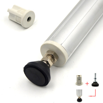 DIYA 28mm Pipe Footing Connector: Ideal for Antiskid Metal Footing and Screw Caster Installation