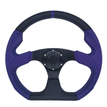 Custom Patchwork Color 350mm Super Fiber Leather Steering Wheel