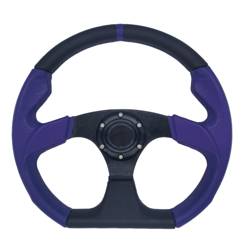 Custom Patchwork Color 350mm Super Fiber Leather Steering Wheel