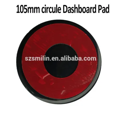 Manufacturer supply large circule 105mm Car Dashboard Sticky Pad for gps Garmin Tomtom bracket mount discs