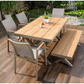 Durable Carbon Steel Outdoor Bench