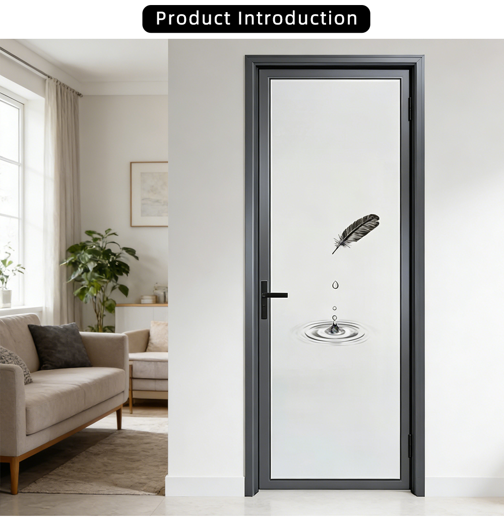 Minimalist Frosted Glass Door YJ-P070 X