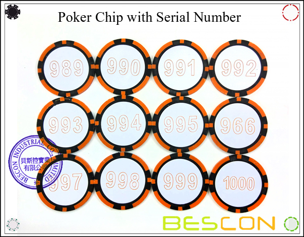 Poker Chip with Serial Number-2