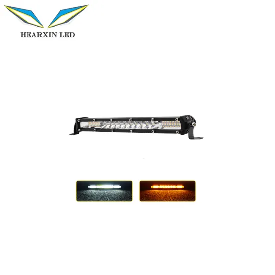 Hearxin Single Row LED Light Bar for 12V/24V Cars, Trucks, and SUVs