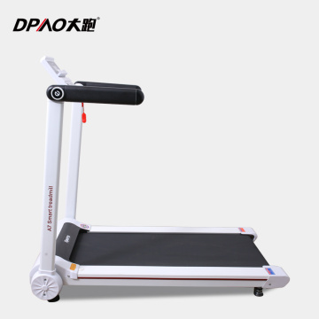 White Color Smart Electric Compact Treadmill Walking