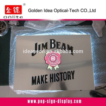 Outdoor /indoor acrylic illuminated signs for advertising